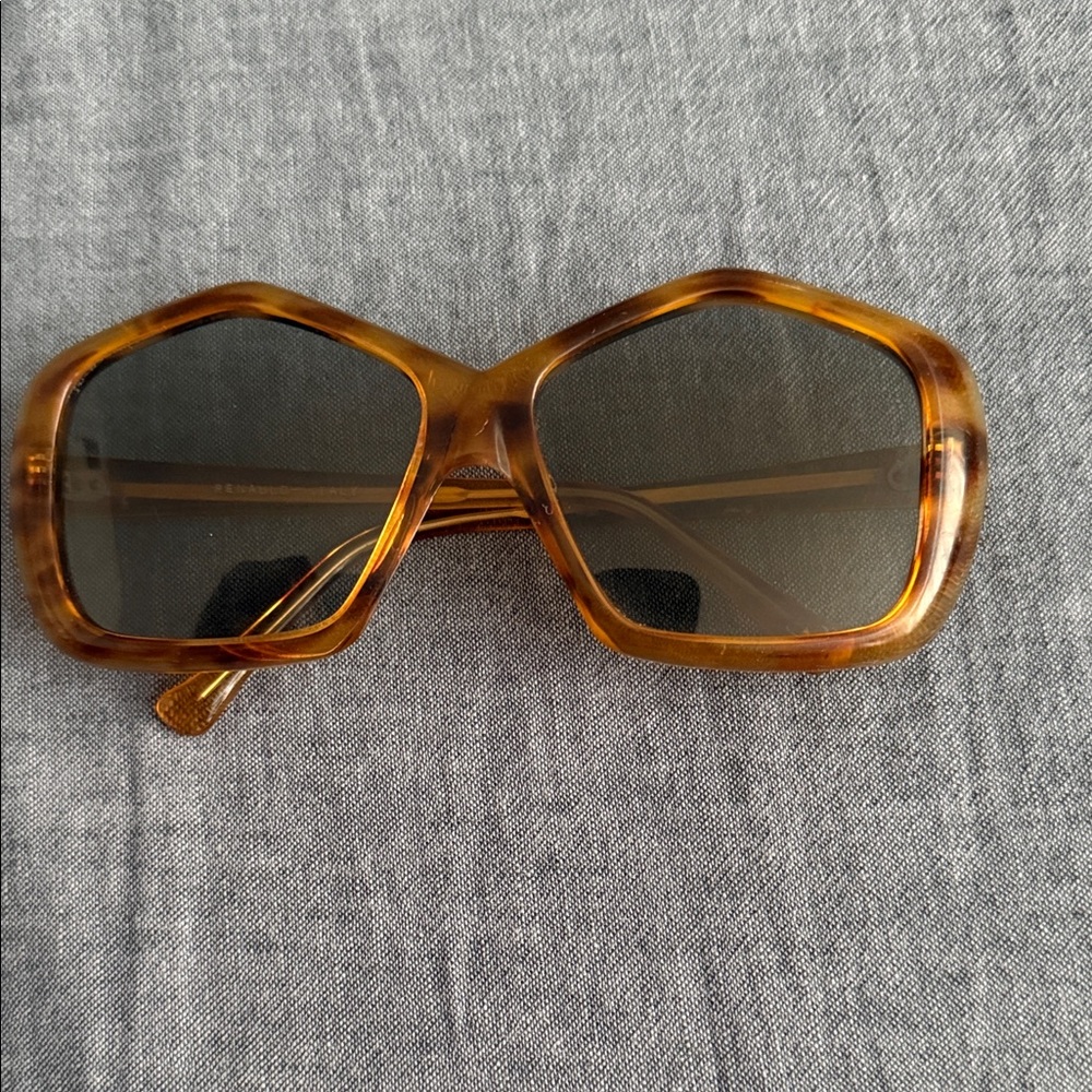Vintage Renauld Oversized Tortoise Sunglasses